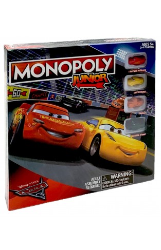 Monopoly Junior: Disney Pixar Cars 3 Edition